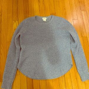Club Monaco Blue Donegal 100% Cashmere Sweater